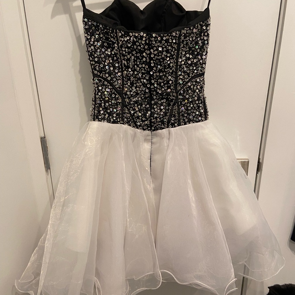 Vintage Beaded/Sequin Strapless Party Dress - Picture 5 of 14